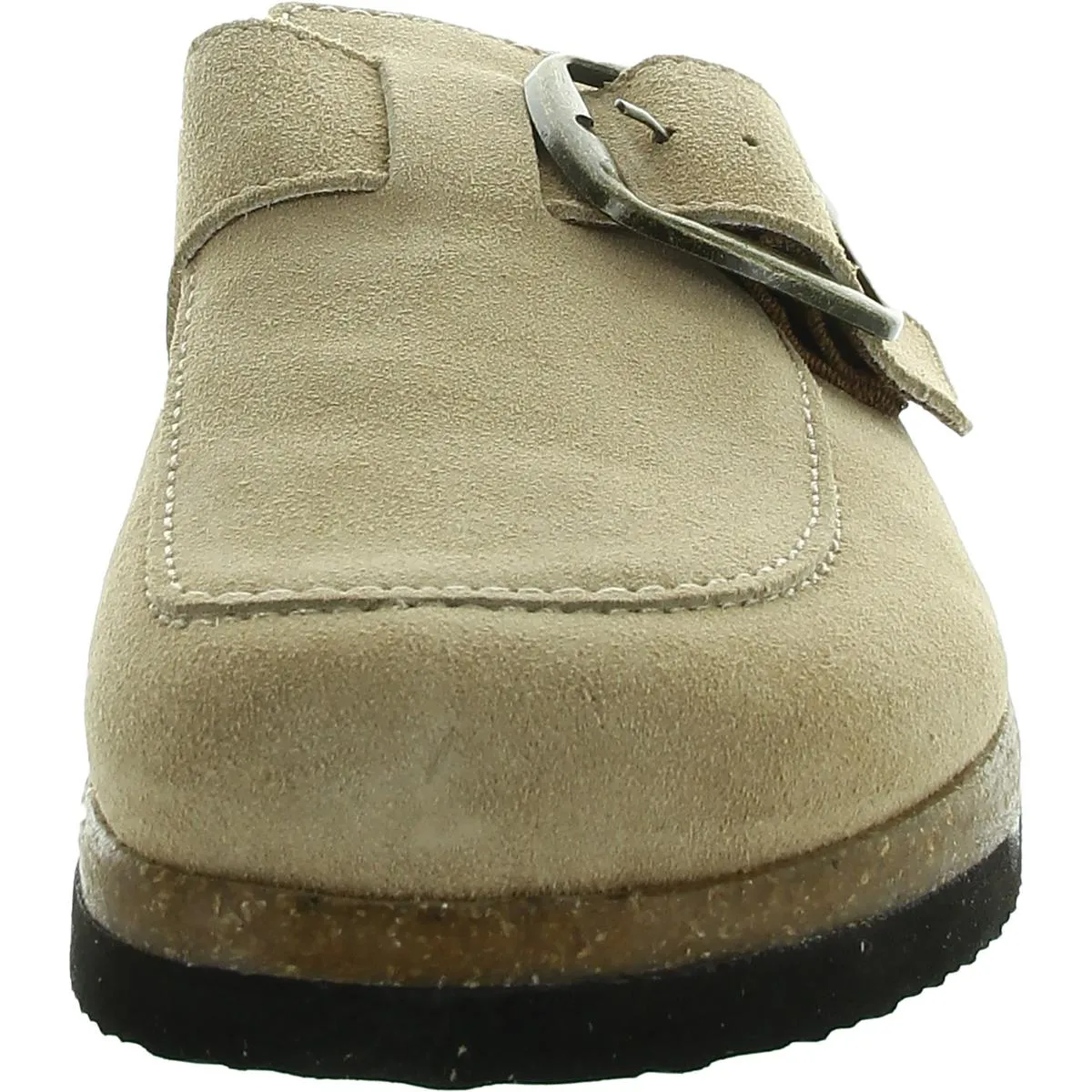 Womens Adjustable Suede Mules