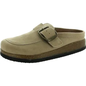 Womens Adjustable Suede Mules