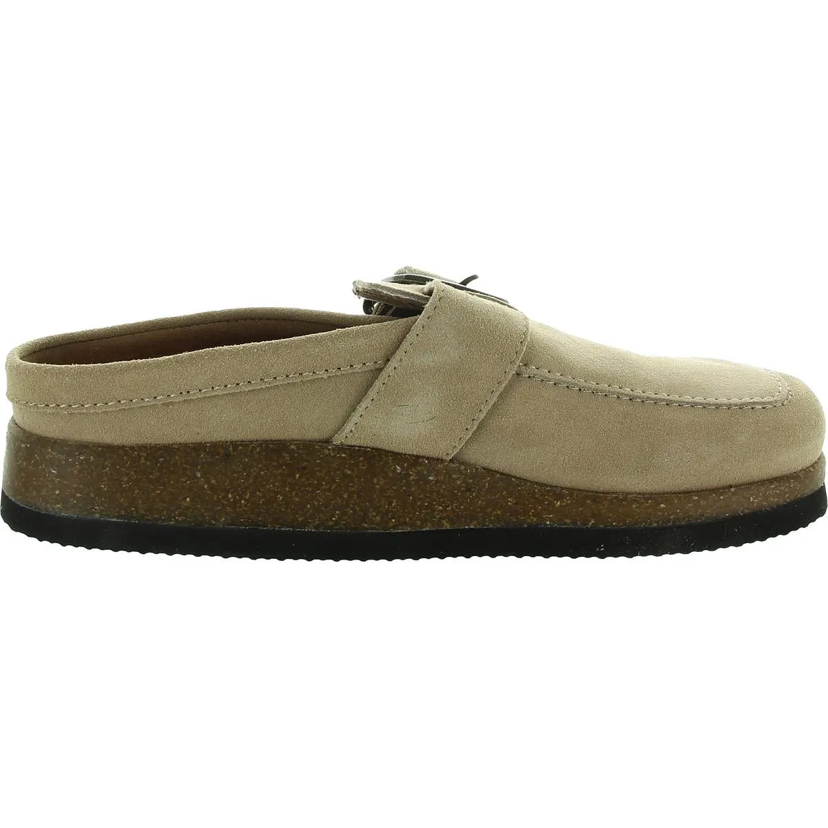 Womens Adjustable Suede Mules