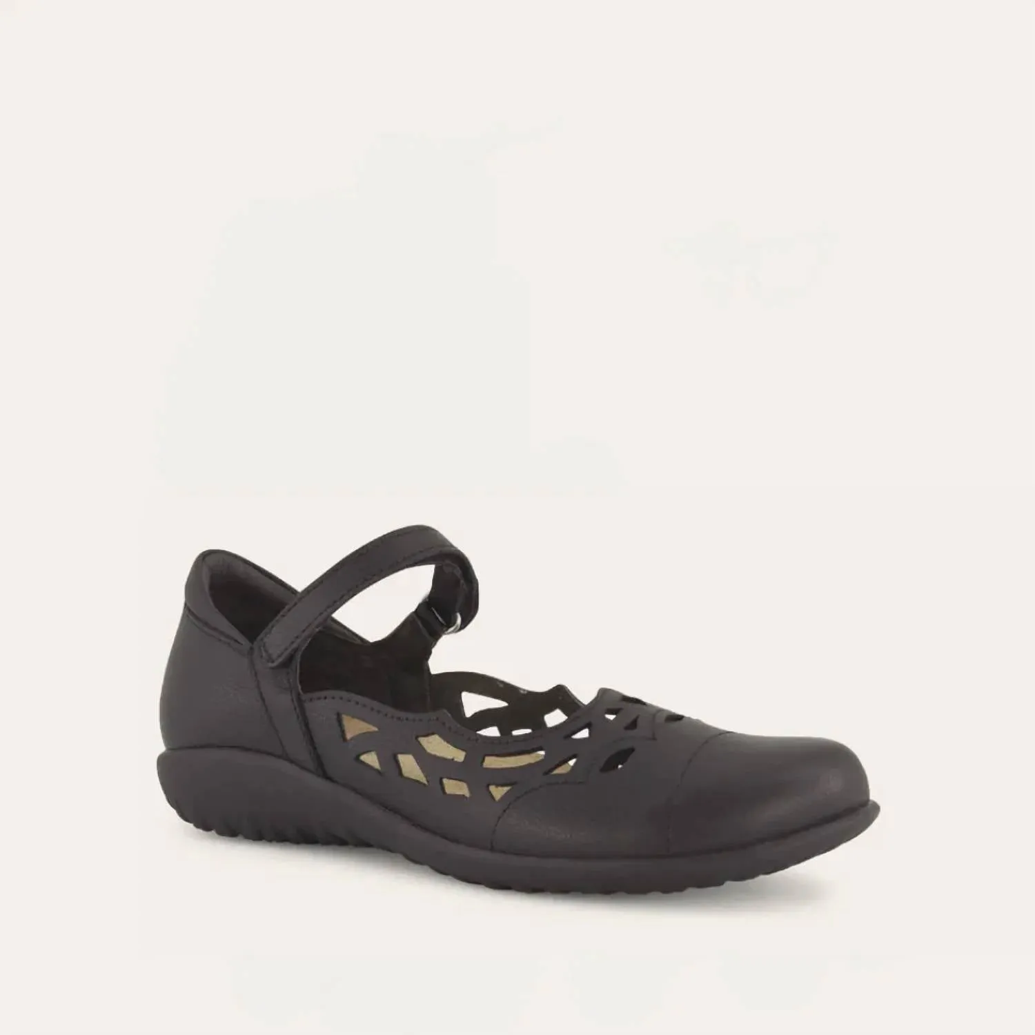 Women's Agathis Flat Shoes - Medium In Soft Black Leather