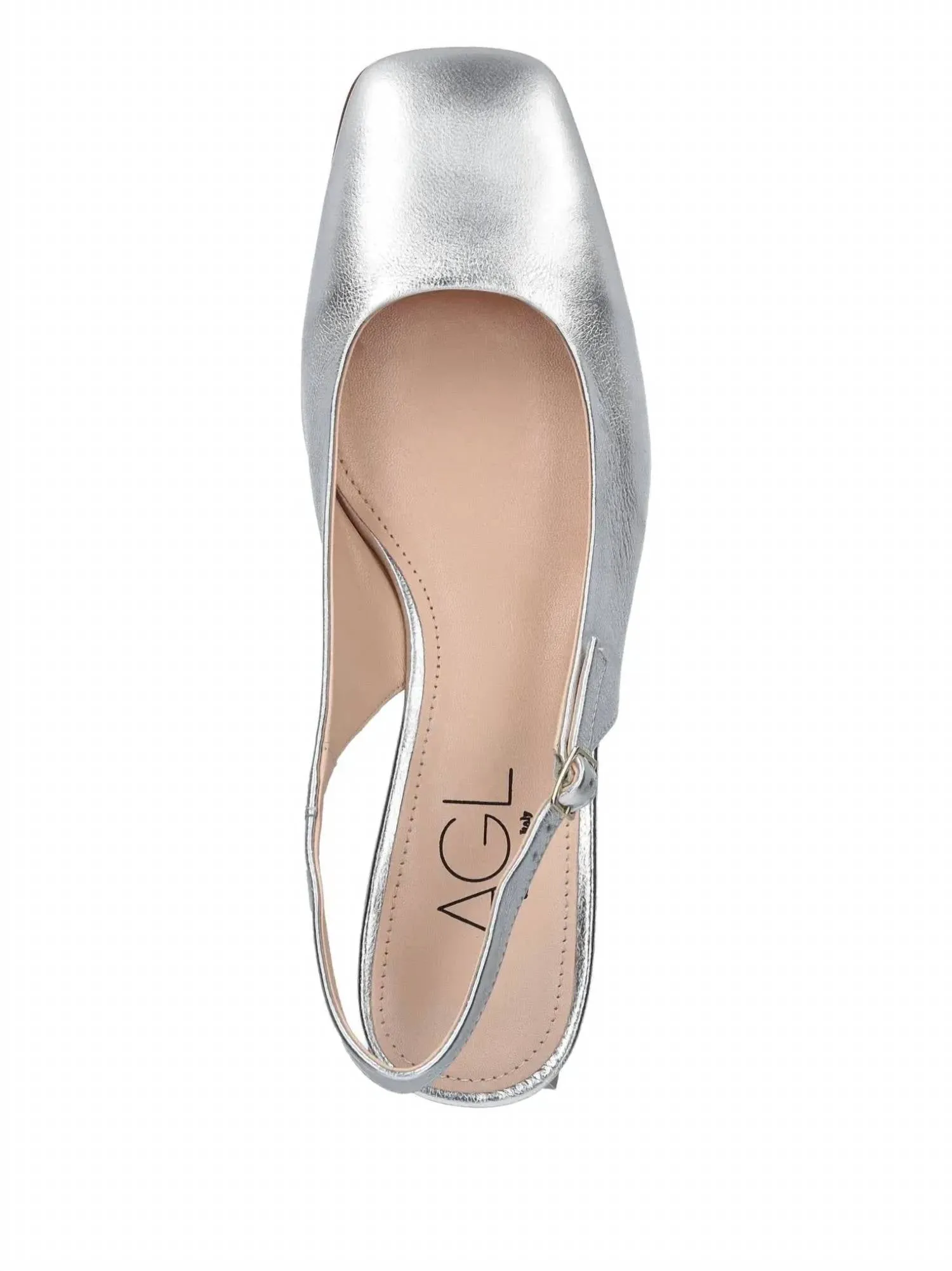 Women's Angie Low Sling Shoes In Silver