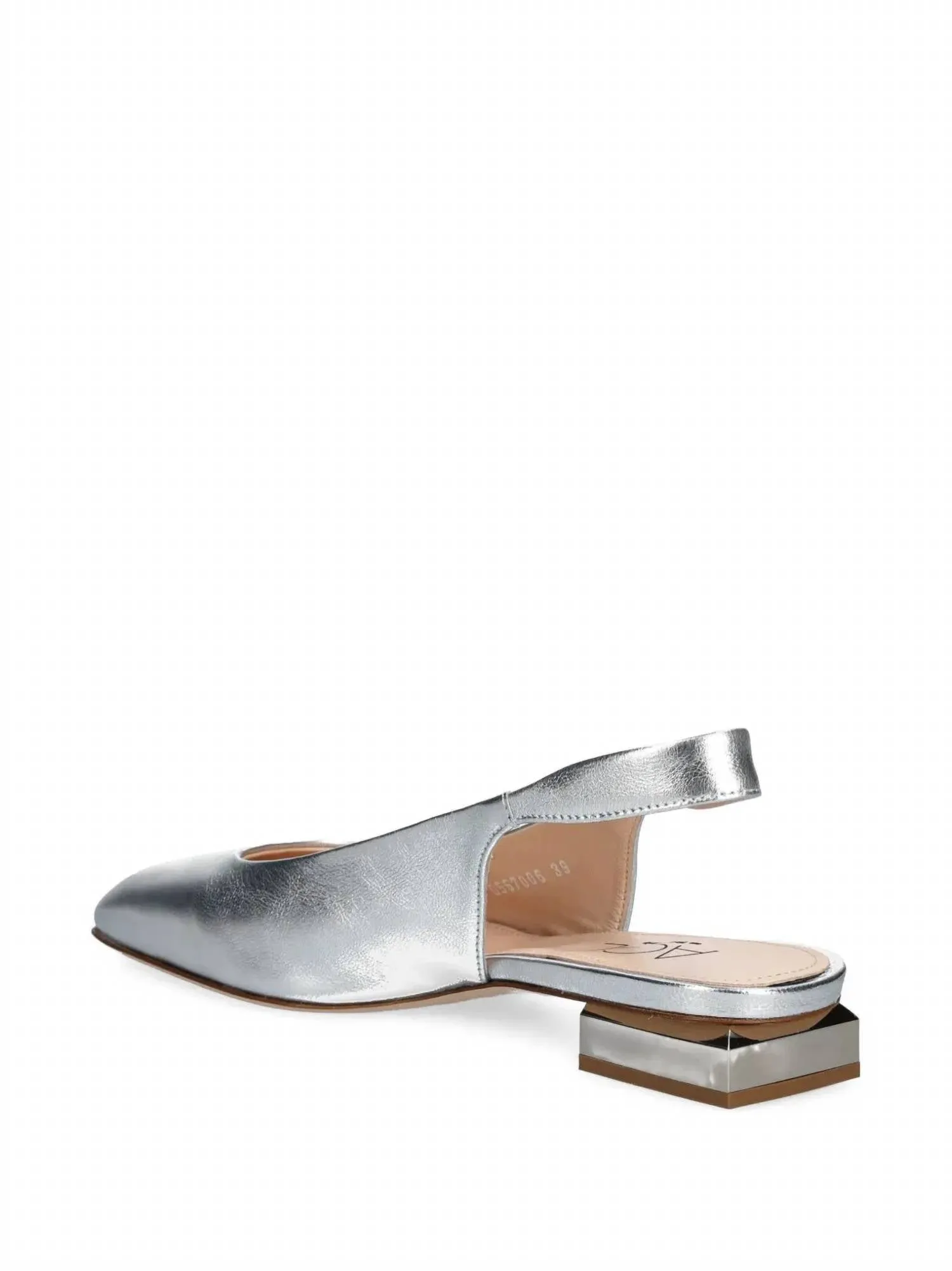 Women's Angie Low Sling Shoes In Silver