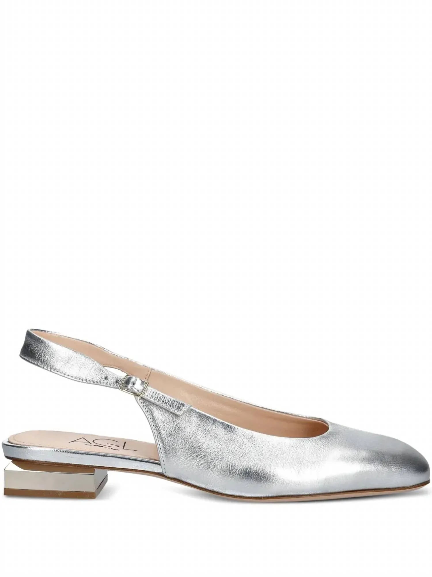 Women's Angie Low Sling Shoes In Silver