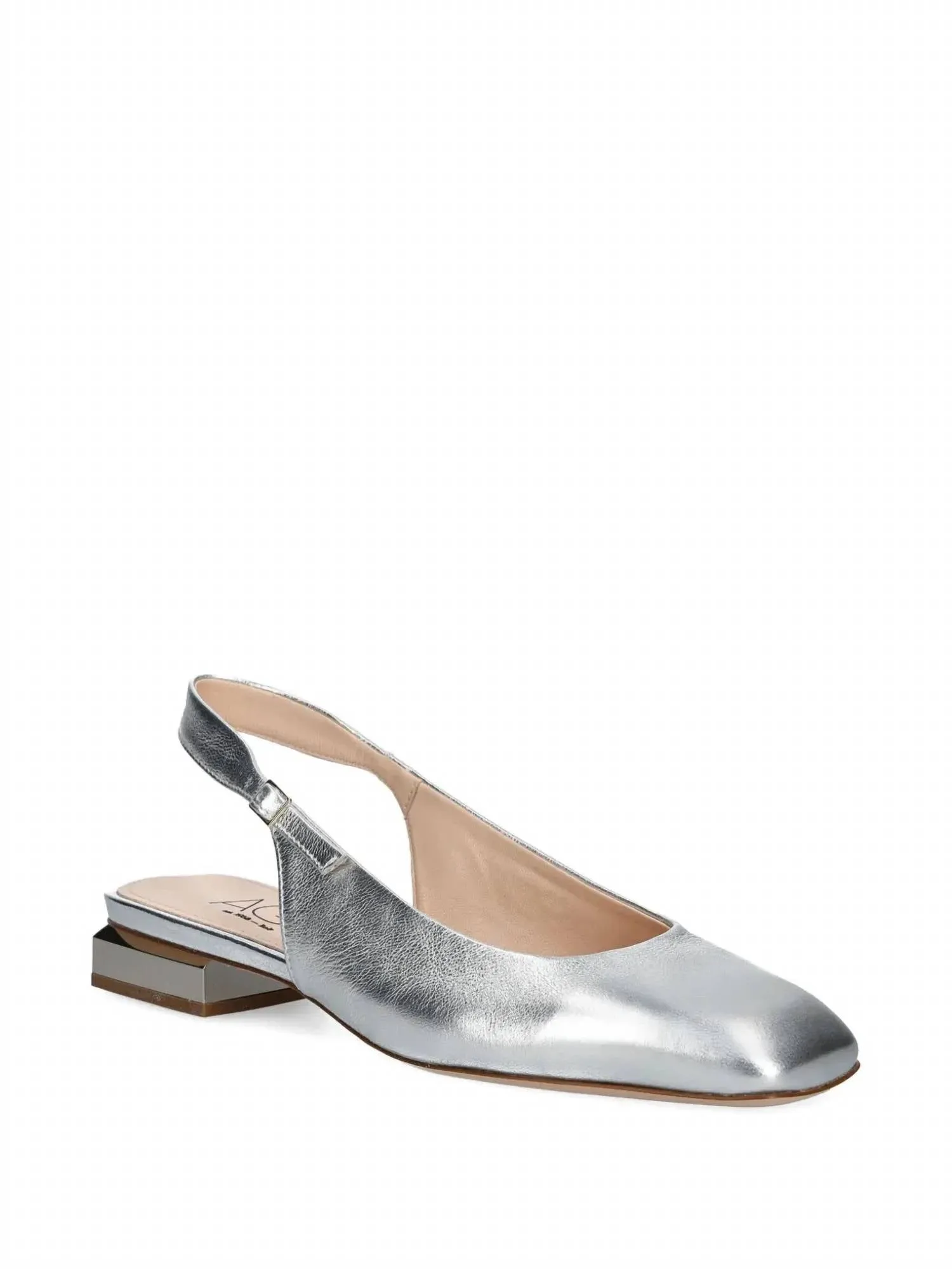 Women's Angie Low Sling Shoes In Silver