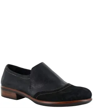 Women's Angin Mixed Leather Loafers In Black