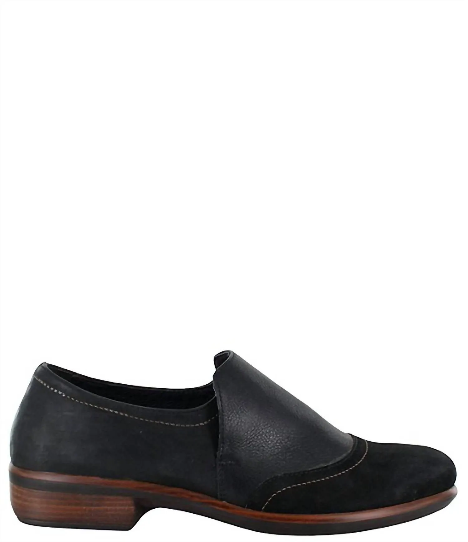 Women's Angin Mixed Leather Loafers In Black