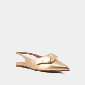 Women's Audrey Slingbacks Flats In Gold