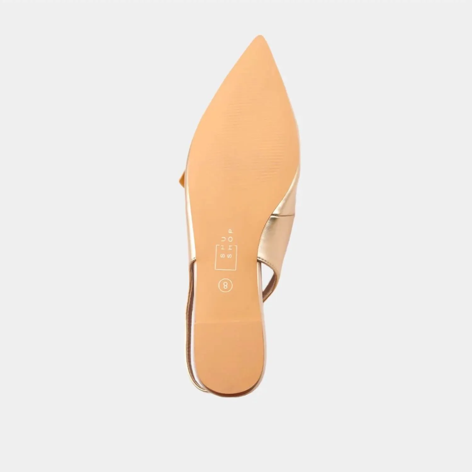 Women's Audrey Slingbacks Flats In Gold
