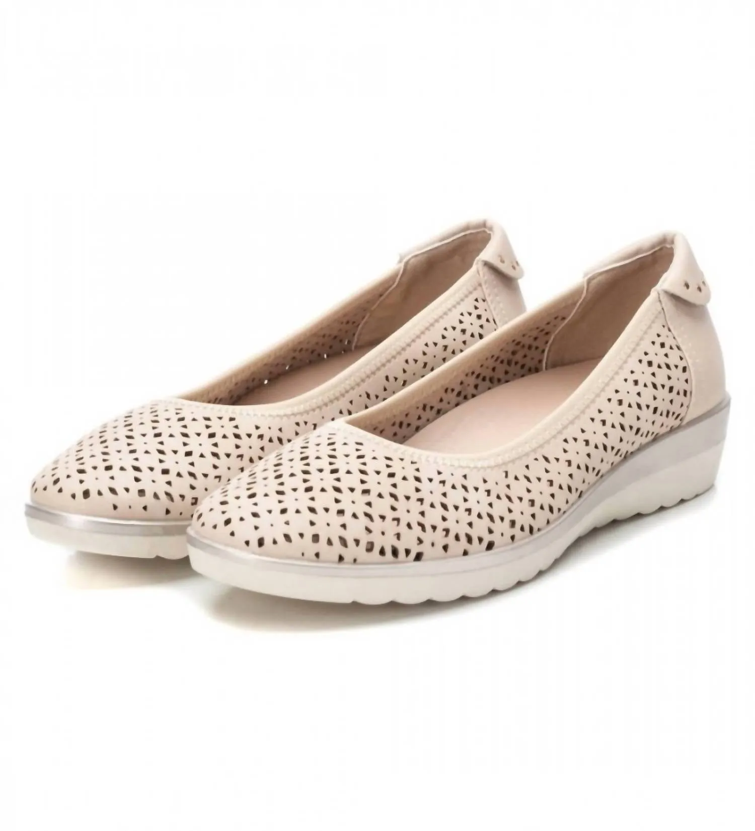 Women's Ballerina Shoes In Beige
