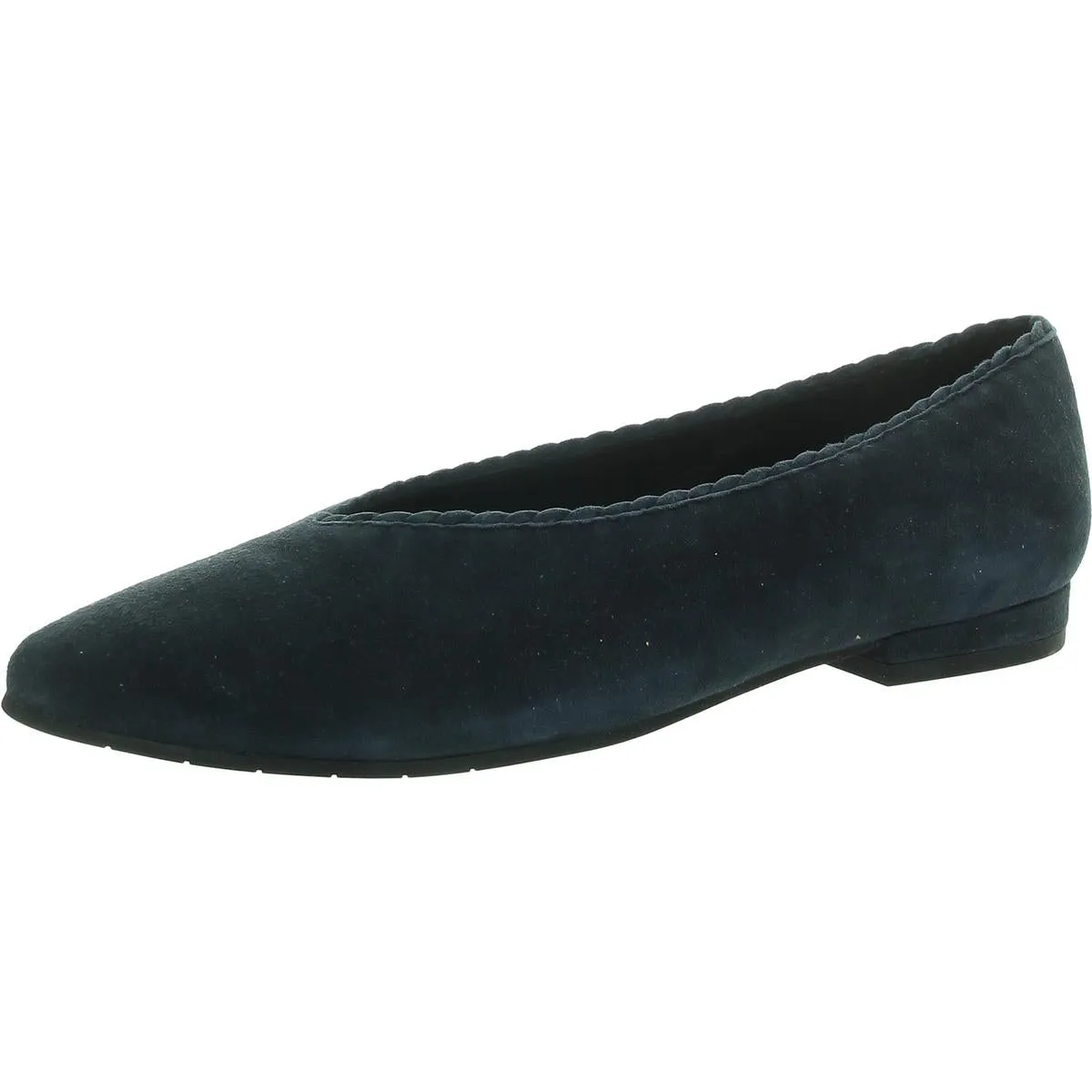 Womens Braided Suede Flat Shoes