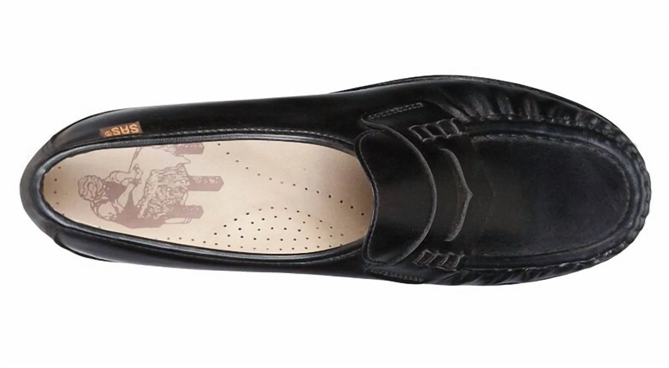 Women's Classic Slip On Loafer - Wide In Black