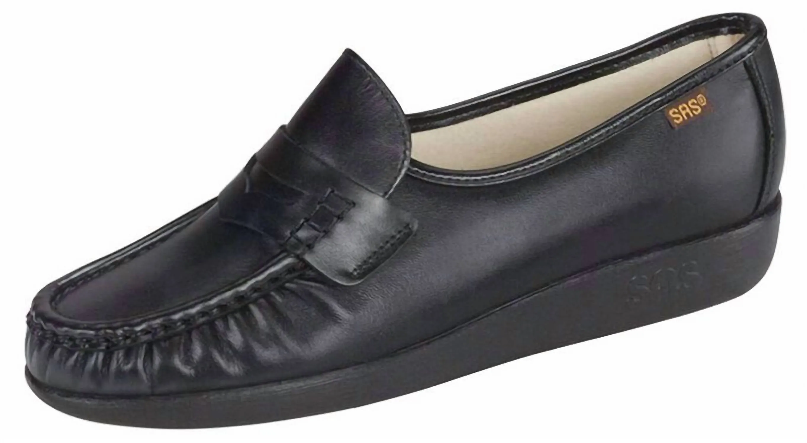 Women's Classic Slip On Loafer - Wide In Black