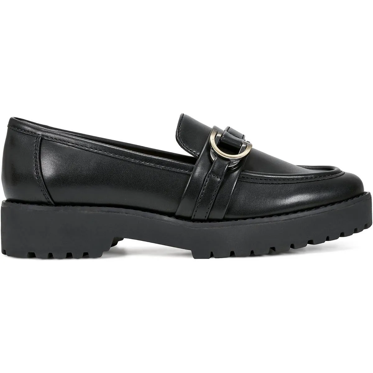 Womens Comfort Insole Faux Leather Loafers