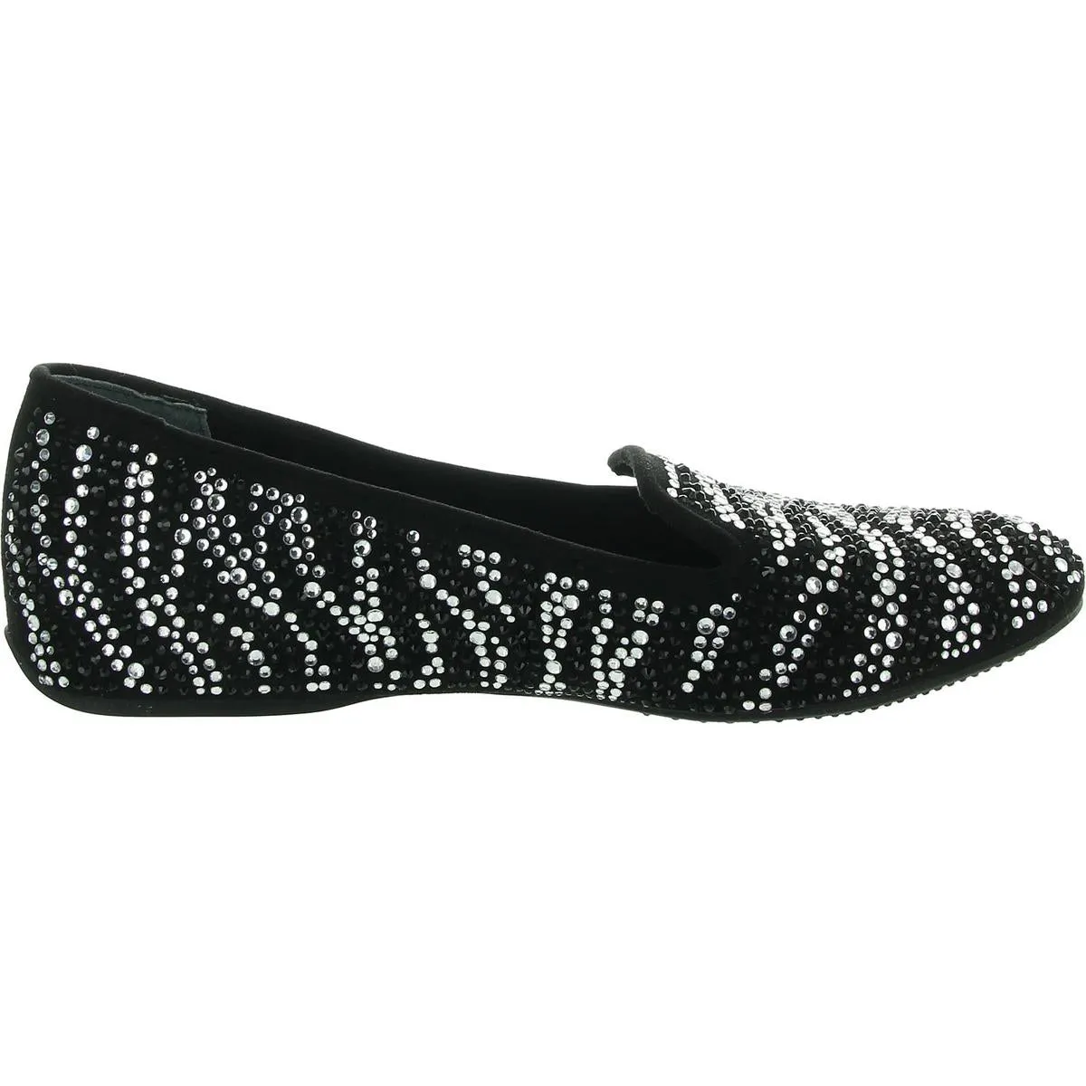 Womens Embellished Canvas Flat Shoes