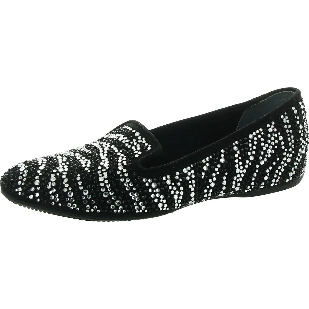 Womens Embellished Canvas Flat Shoes