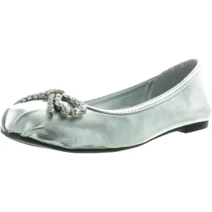Womens Embellished Man Made Ballet Flats