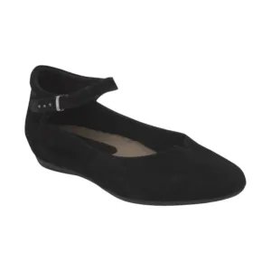 Women's Emery Ballet Flat In Black Suede