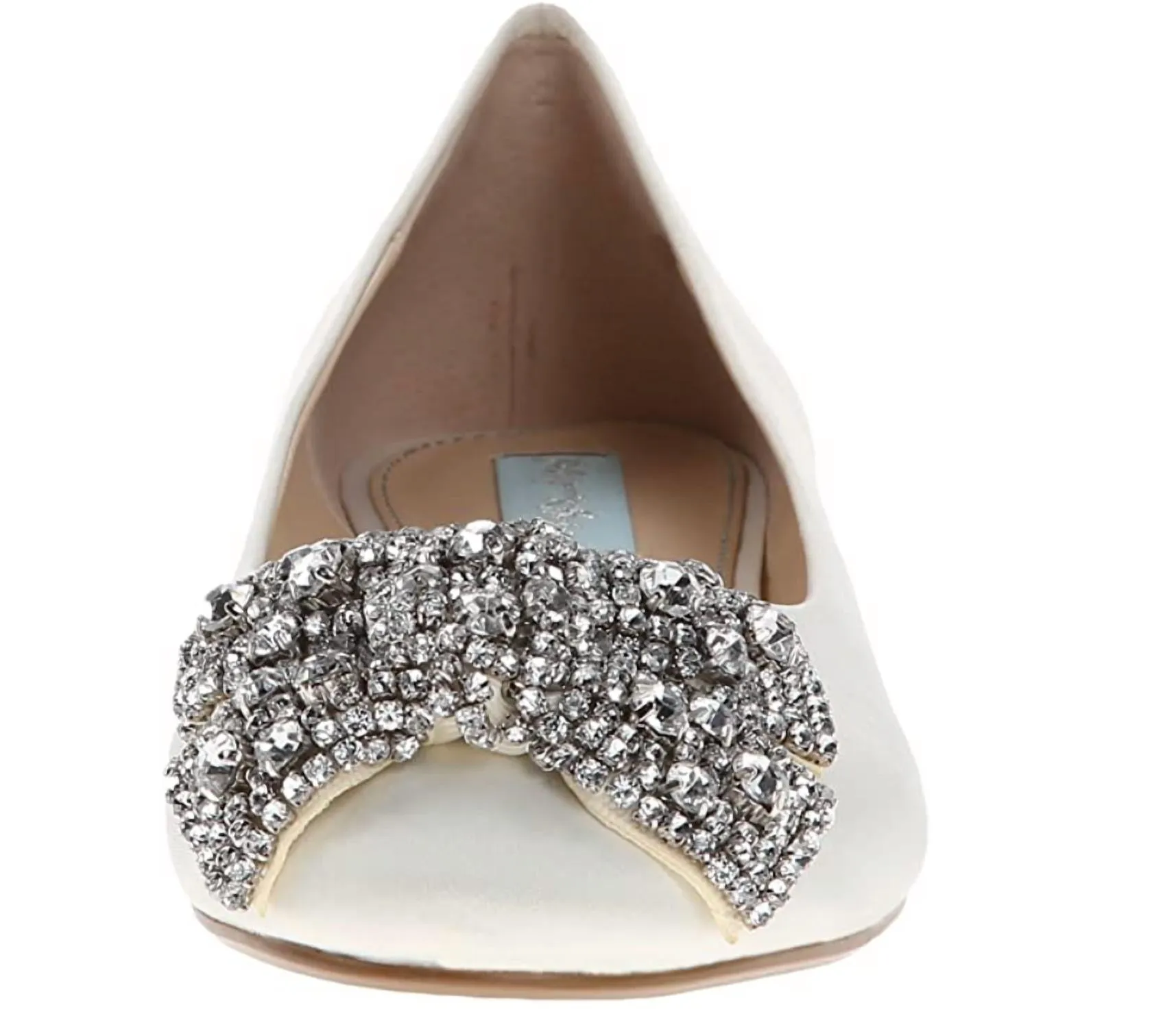 Women's Ever Satin Flat Shoes In Ivory