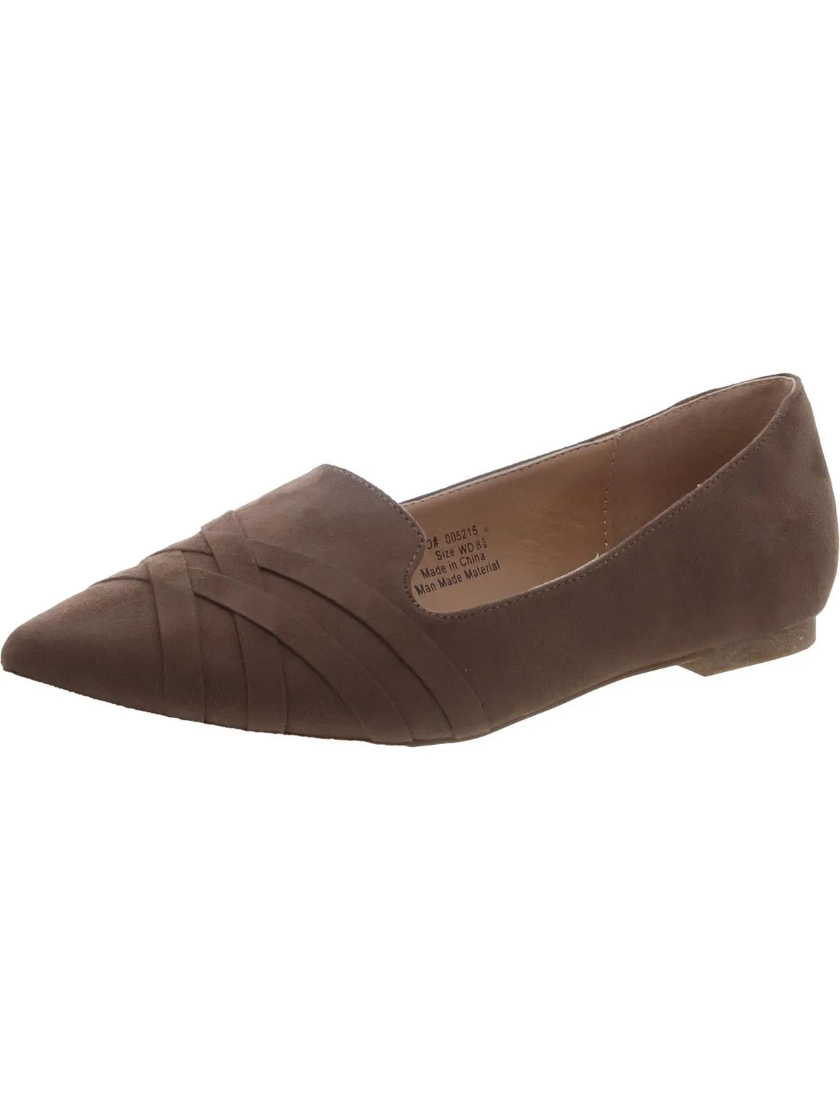 Womens Faux Suede Flat Shoes