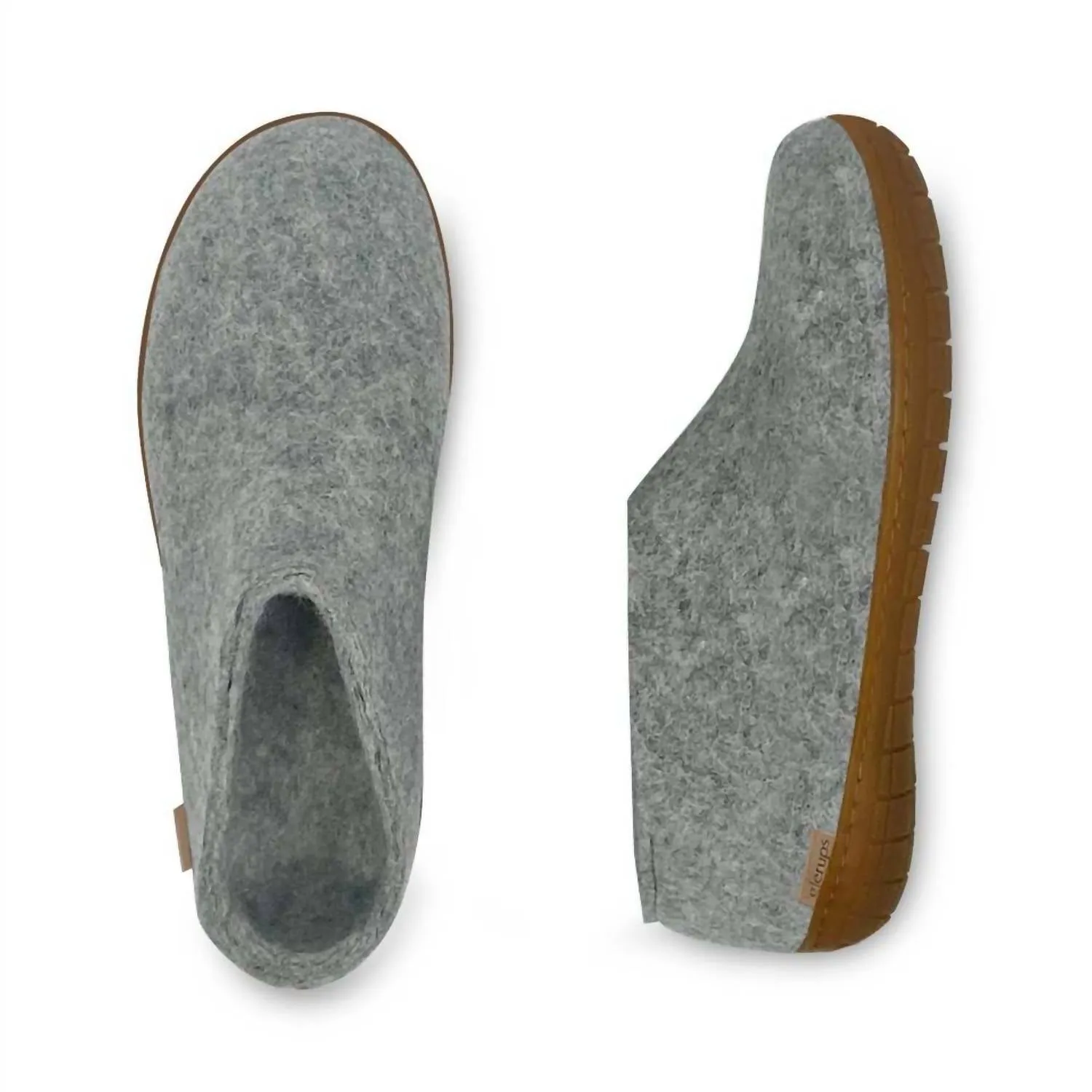 Women's Felt Shoe In Grey