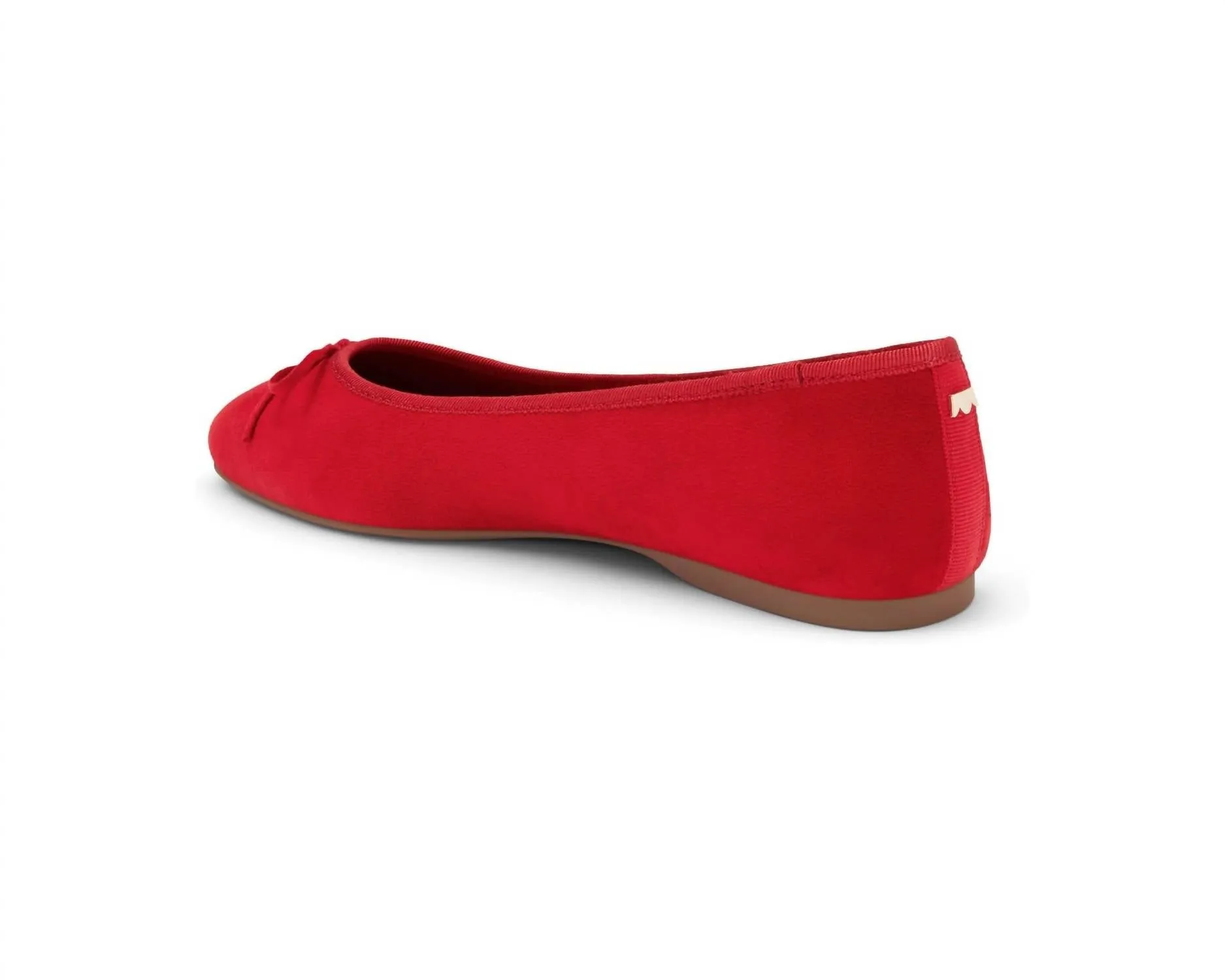 Women's Hummingbird Flat In Red Suede