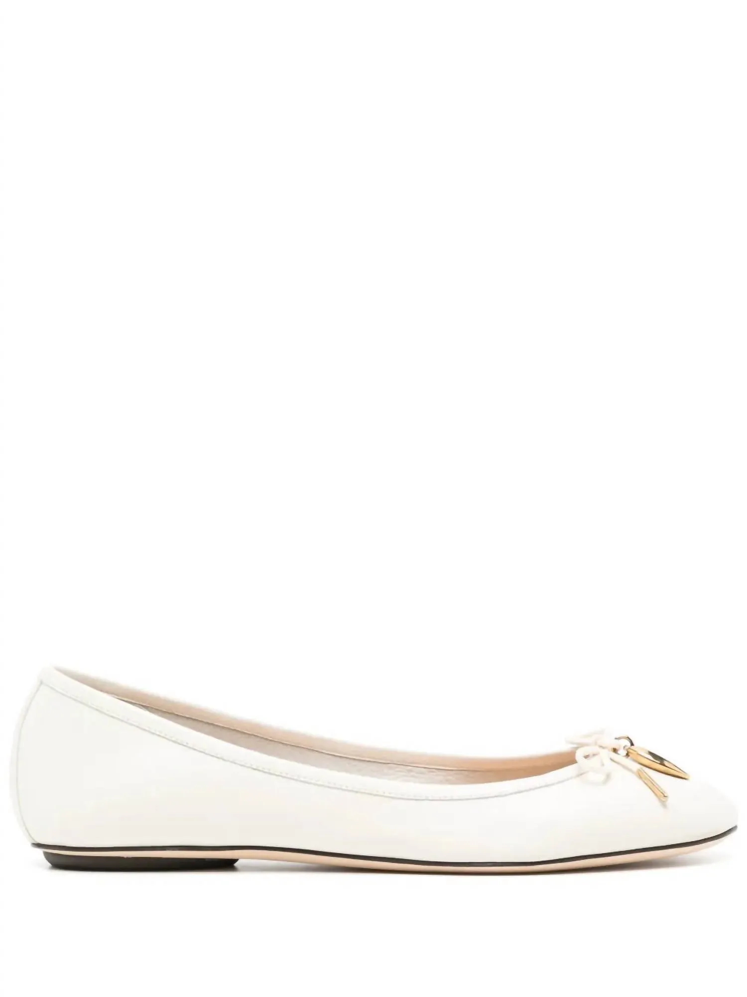 Women's Iris Ballerina Flat In Eggshell