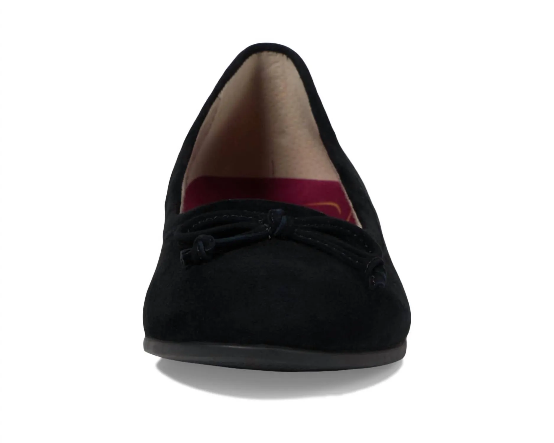 Women's Joslyn Ballet Flat Shoes In Black Suede