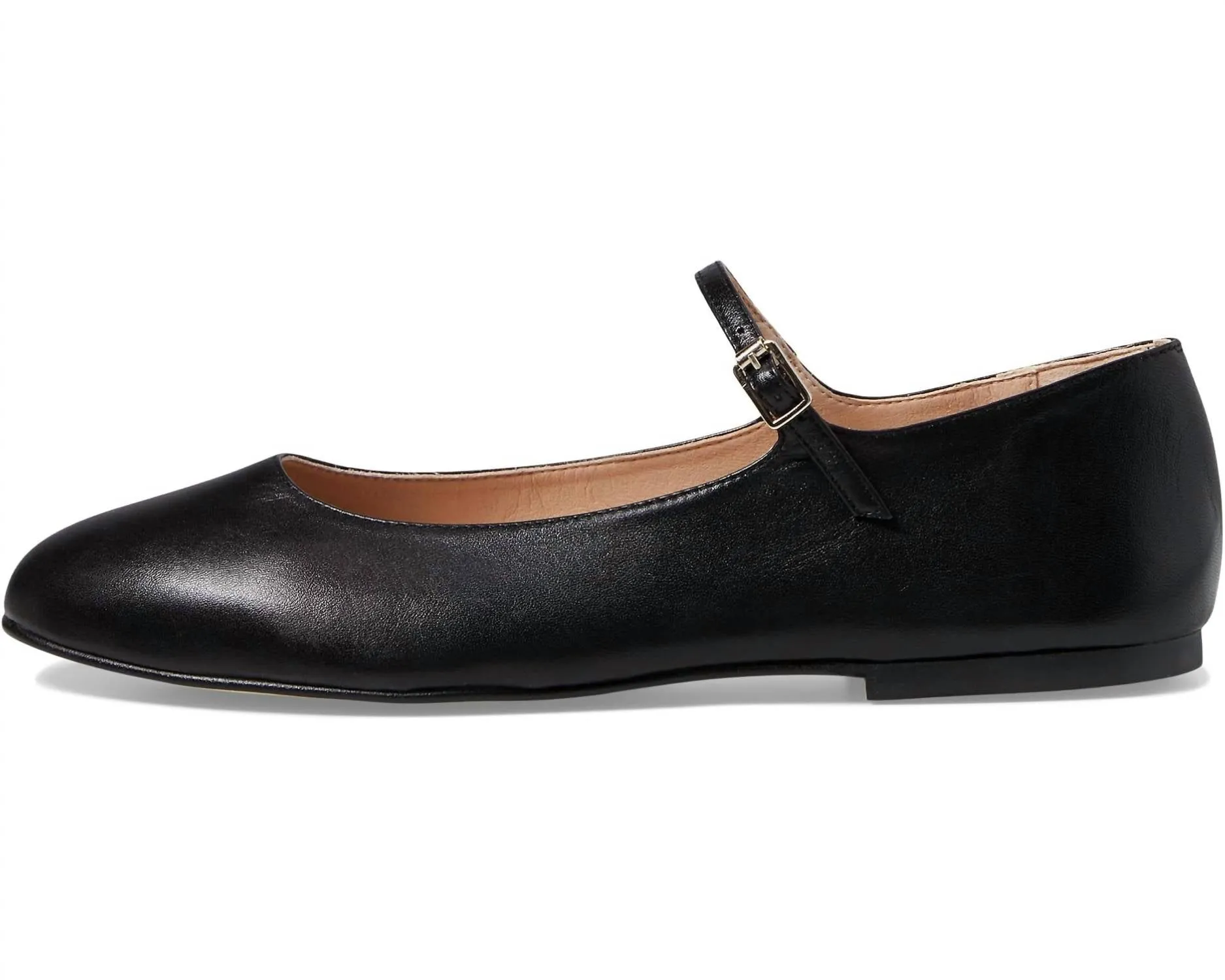 Women's Lacey Flat Strap Shoe In Black