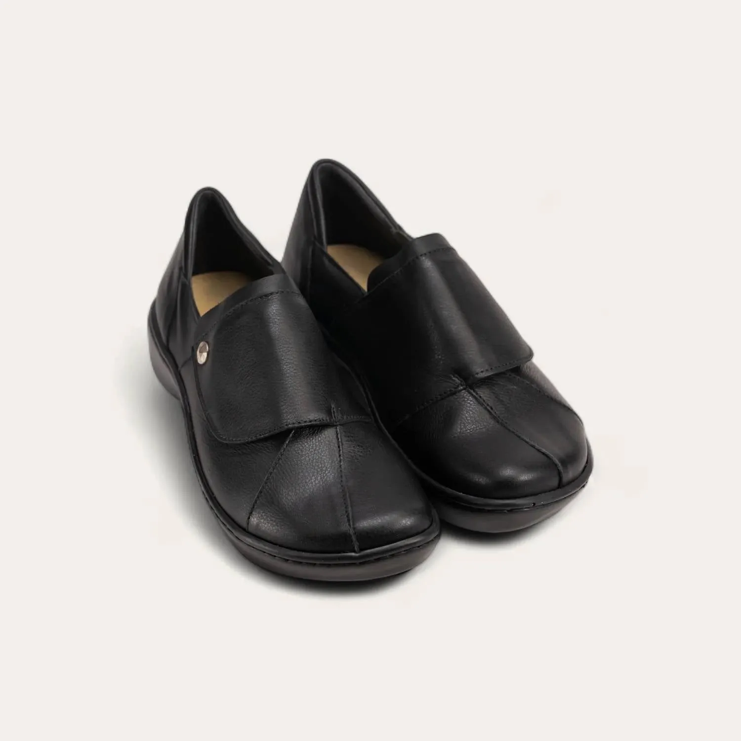 Women's Lagoon Velcro Shoes In Soft Black/jet Black