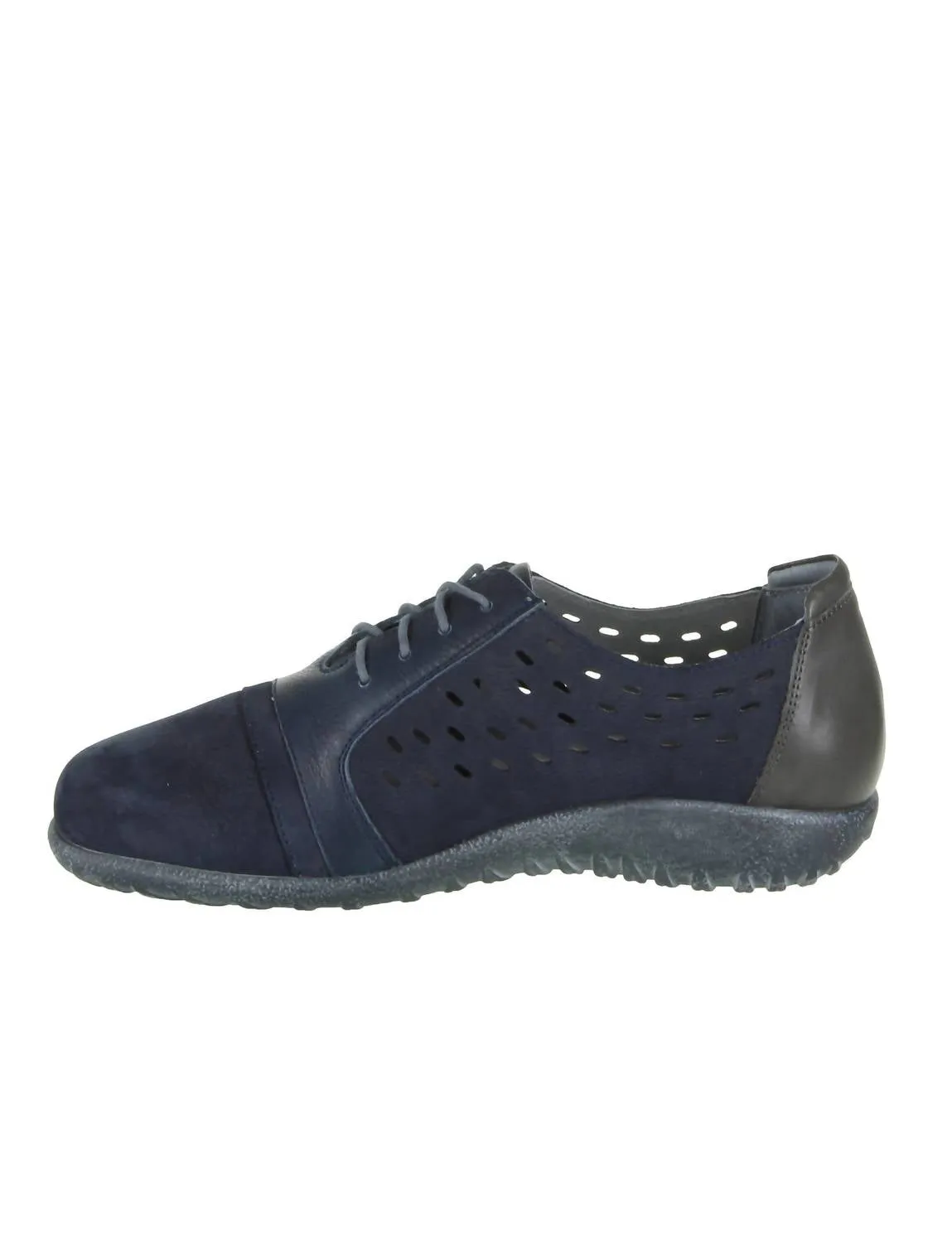 Women's Lalo Sneaker In Navy Velvet Nubuck/ink Lthr/tin Gray Lthr