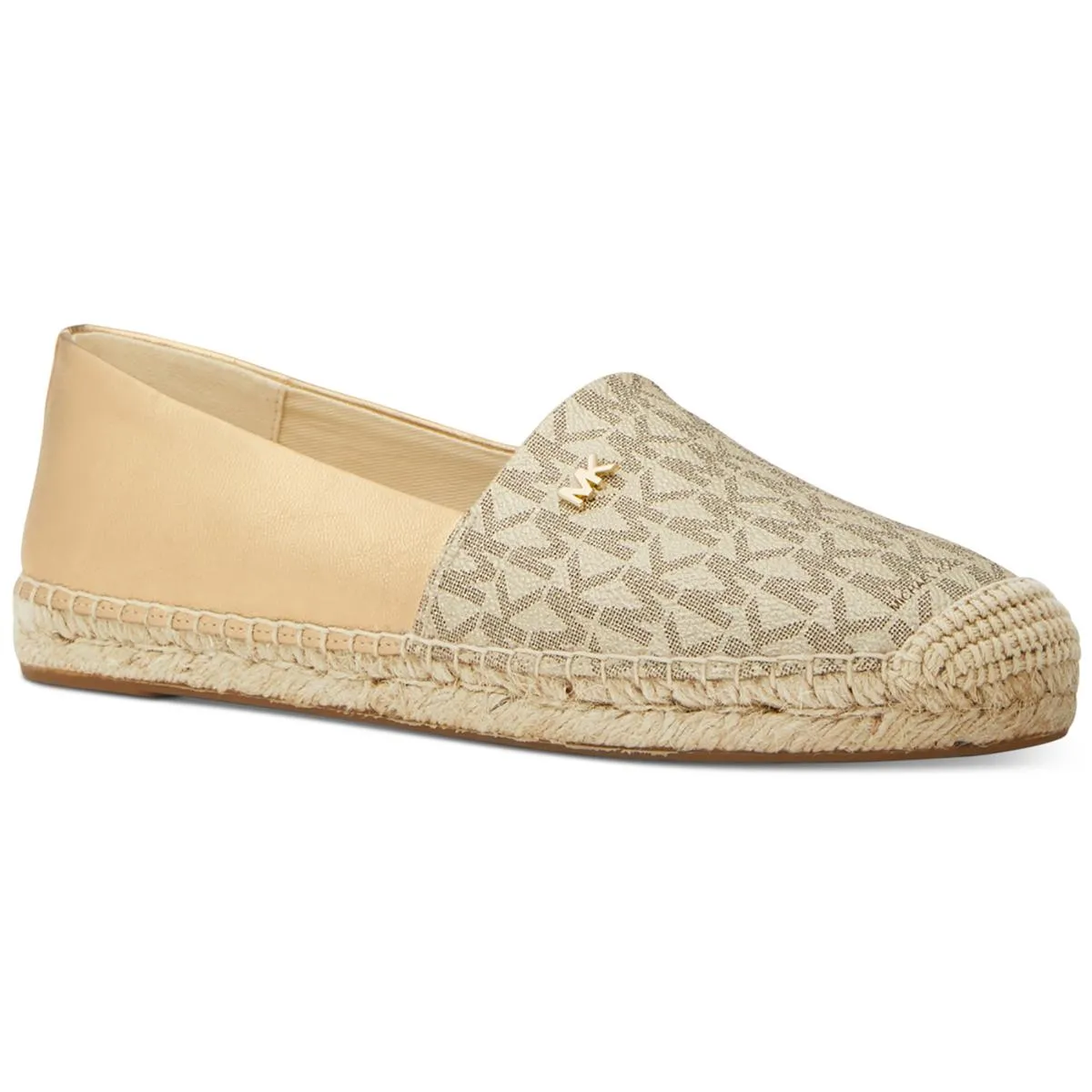 Womens Leather Slip On Espadrilles