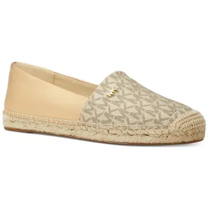 Womens Leather Slip On Espadrilles
