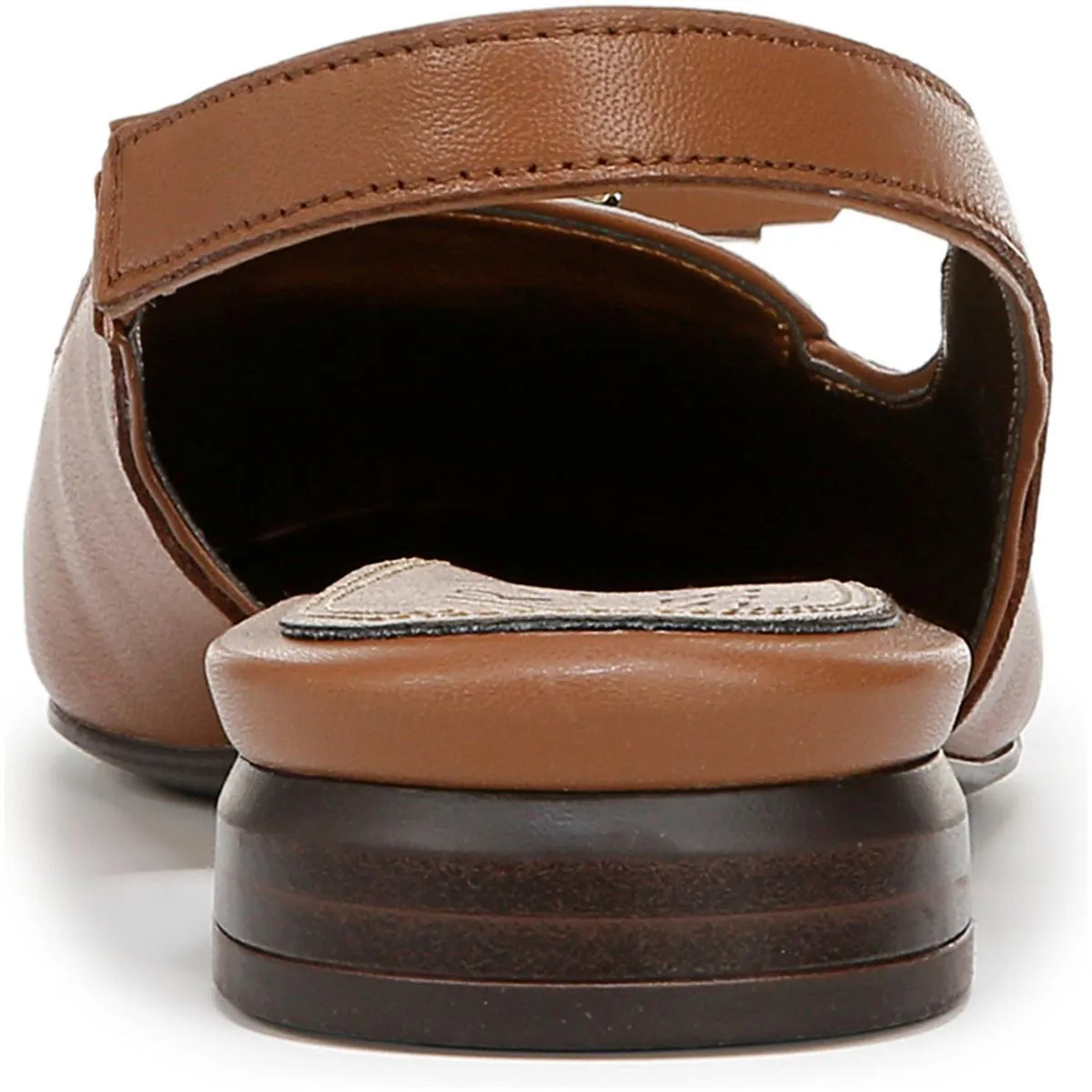 Womens Leather Tassel Slingbacks