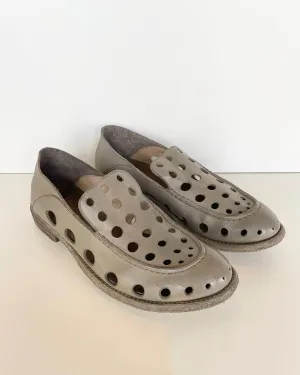 Women's Lexikon Perforated Leather Loafer In Pigeon