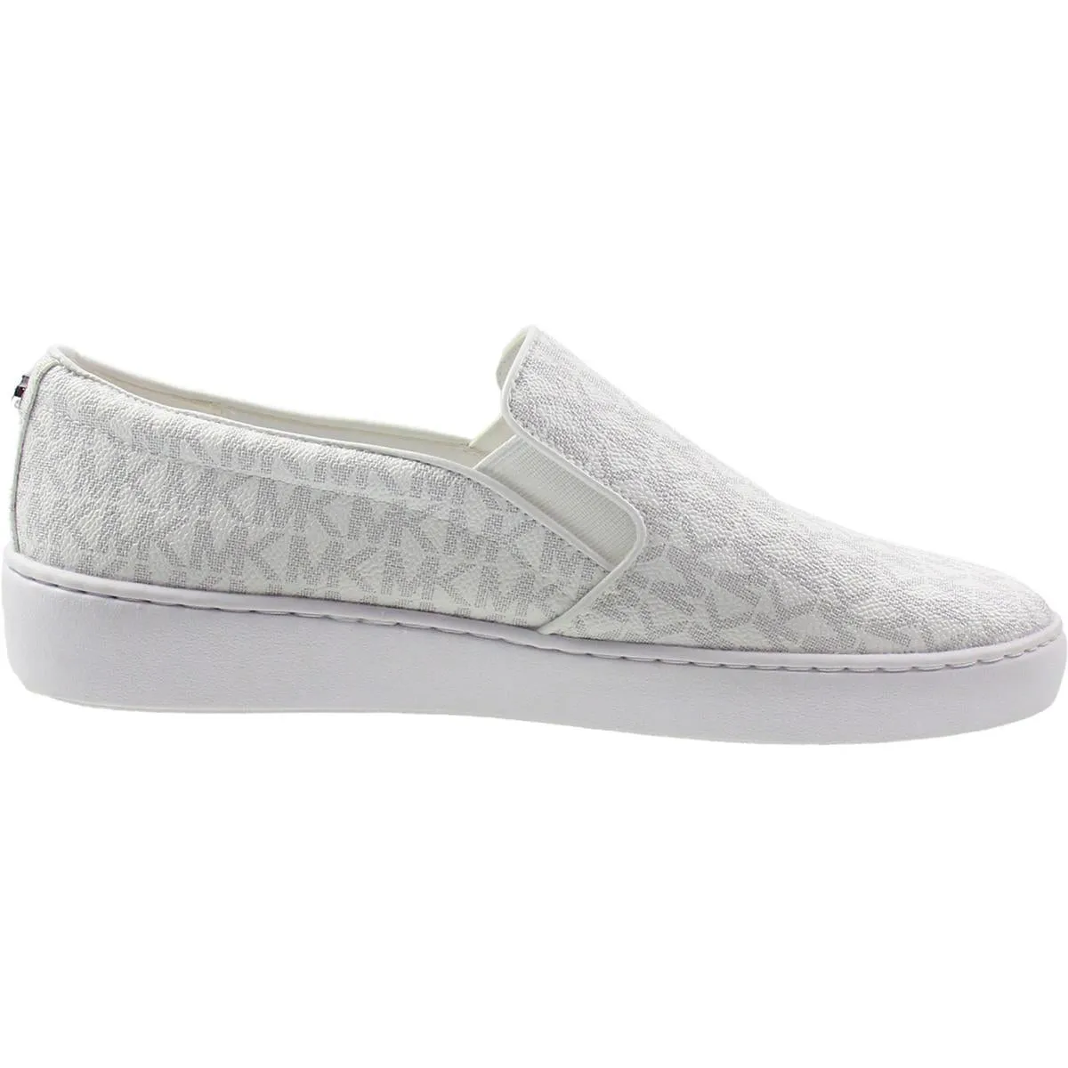 Womens Logo Man Made Slip-On Sneakers
