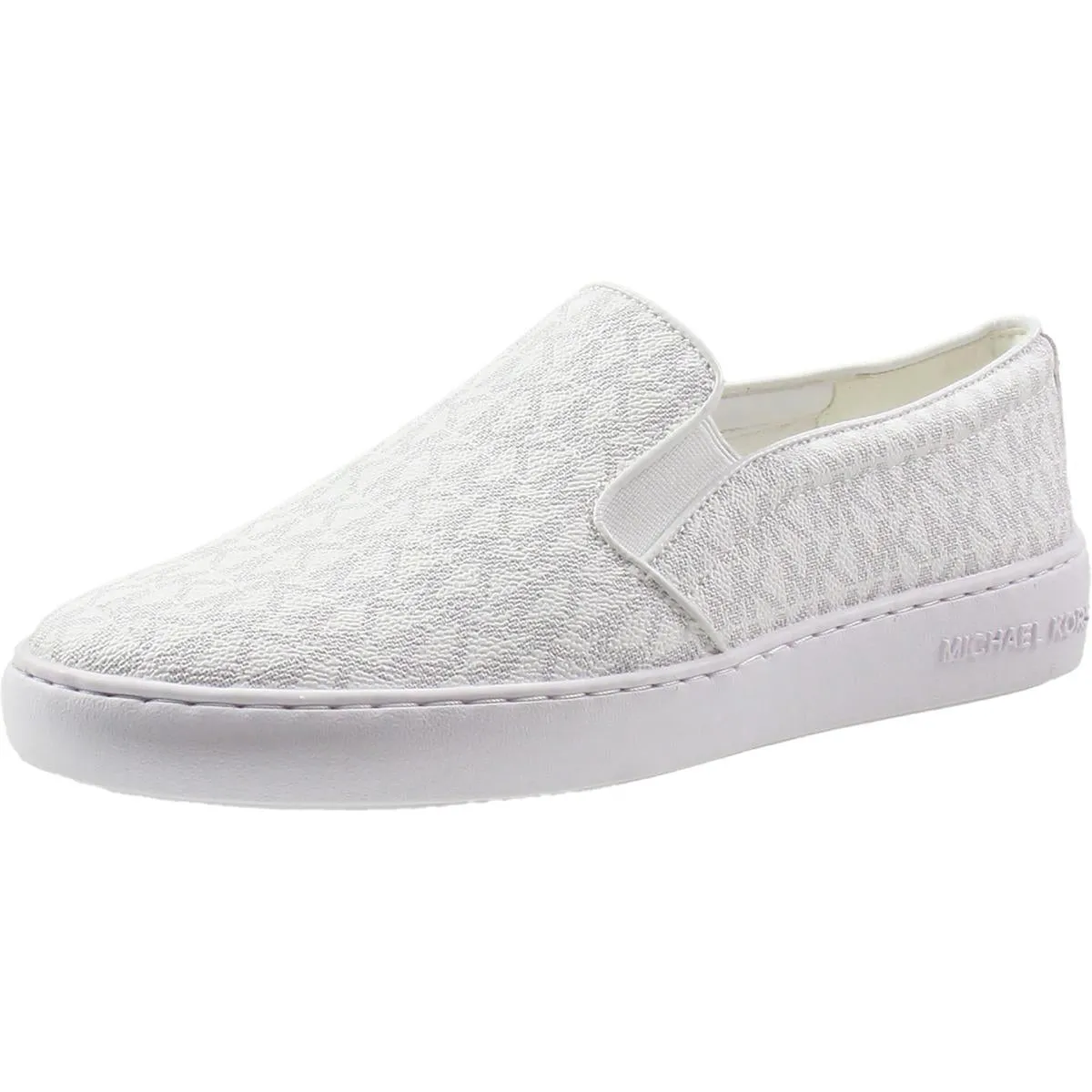 Womens Logo Man Made Slip-On Sneakers
