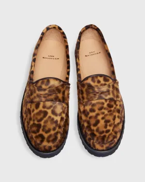 Women's Lug Sole Loafer In Savannah Leopard