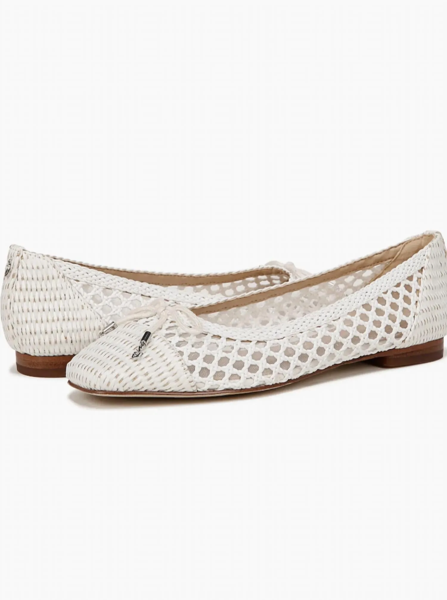 Women's May Ballet Flat Shoes In Bright White