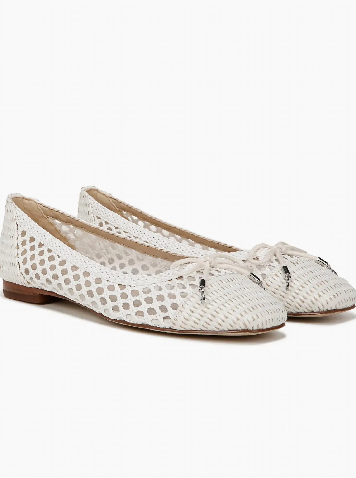 Women's May Ballet Flat Shoes In Bright White