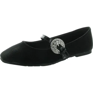 Womens Metallic Flat Shoes
