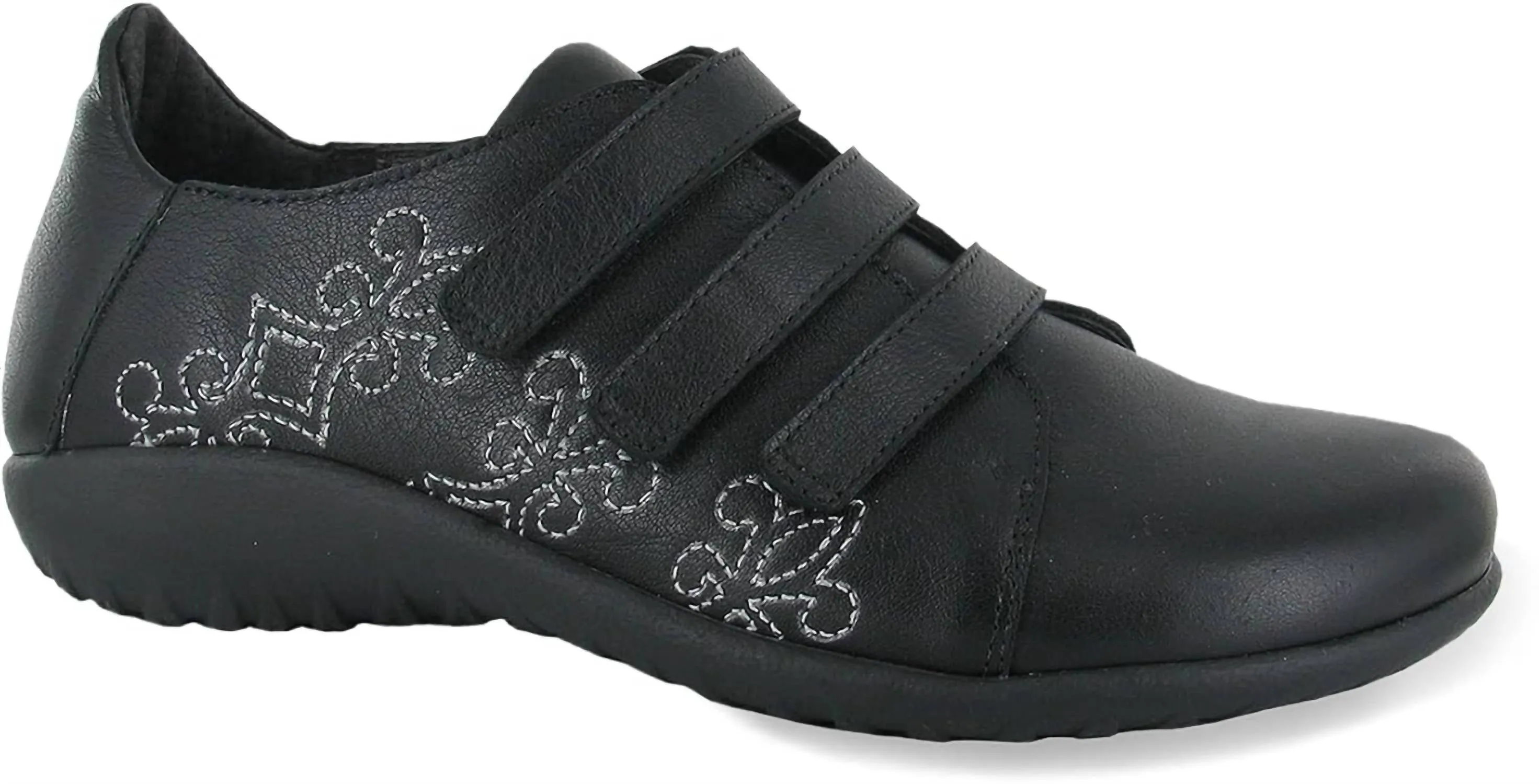 Women's Mihi 3 Strap Shoes - Medium In Soft Black