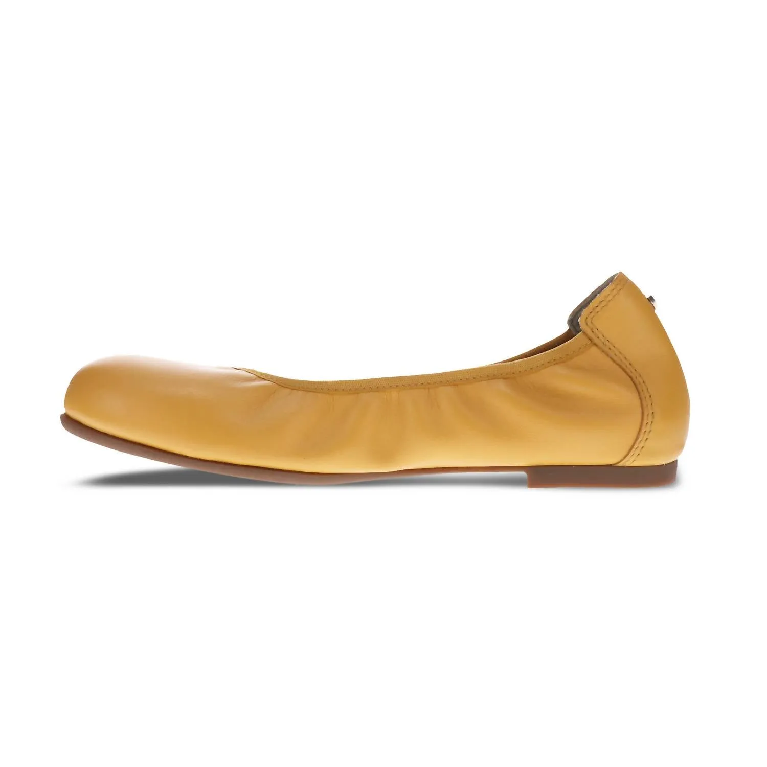 Women's Nairobi Ballet Shoes In Mustard French Lazer