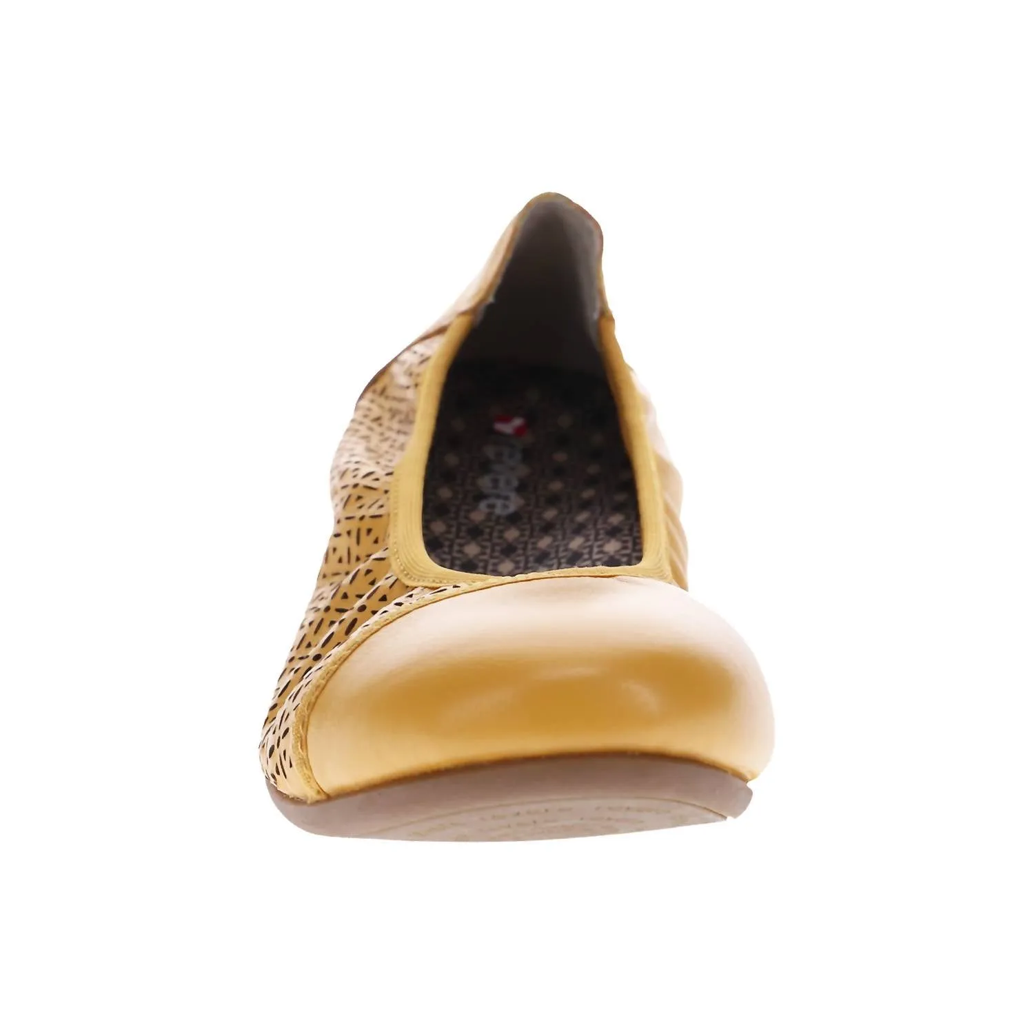 Women's Nairobi Ballet Shoes In Mustard French Lazer
