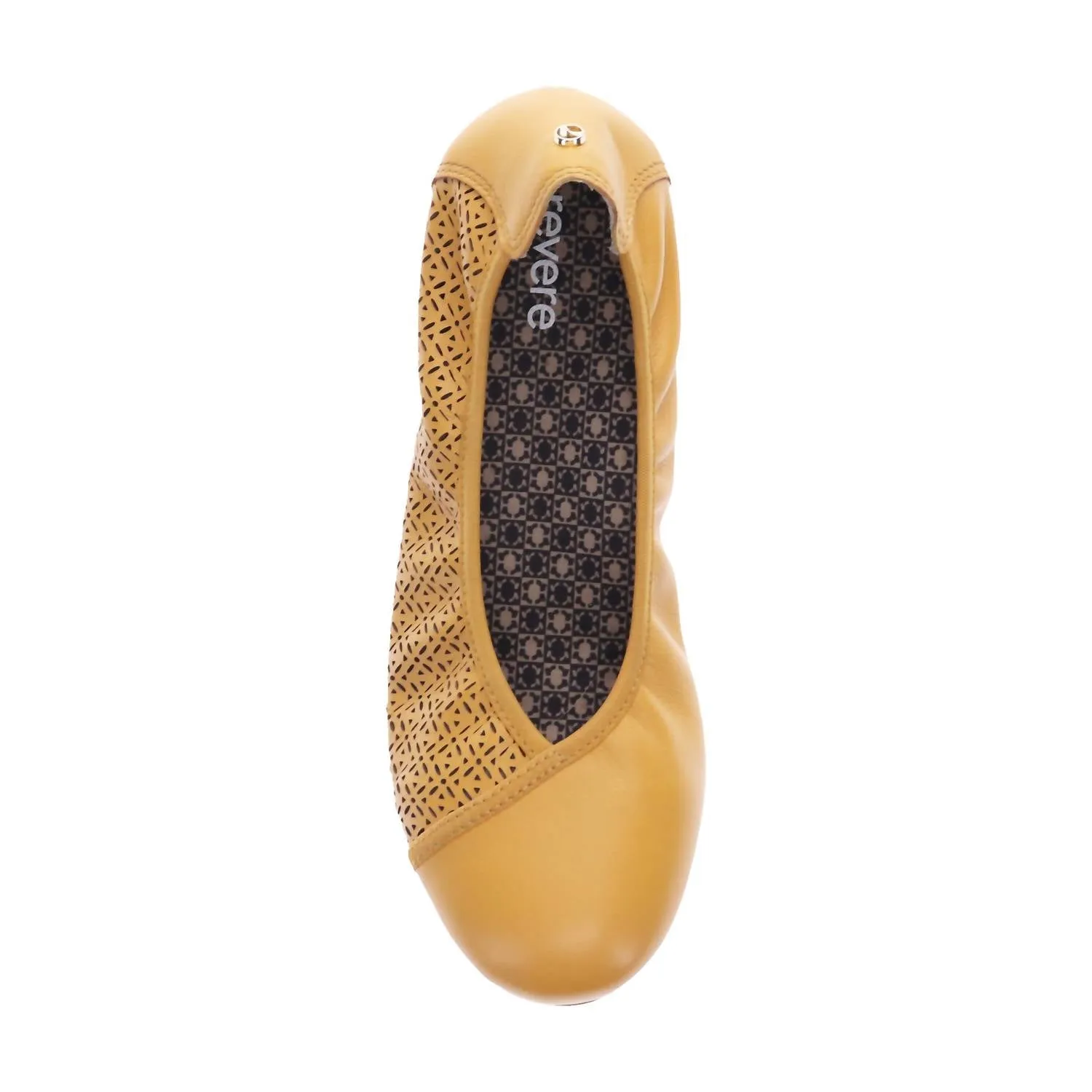 Women's Nairobi Ballet Shoes In Mustard French Lazer