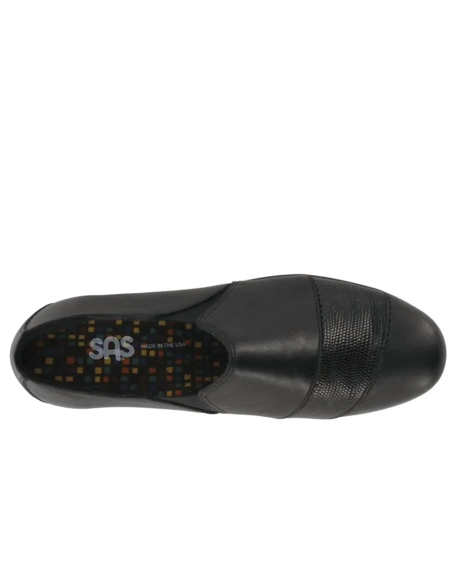 Women's Nora Shoes - Wide In Black/lizard