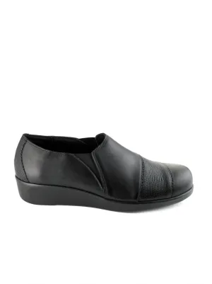 Women's Nora Shoes - Wide In Black/lizard