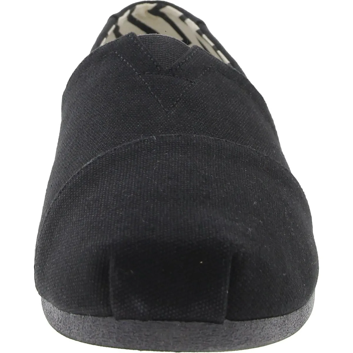 Womens Padded Insole Canvas Slip-On Sneakers