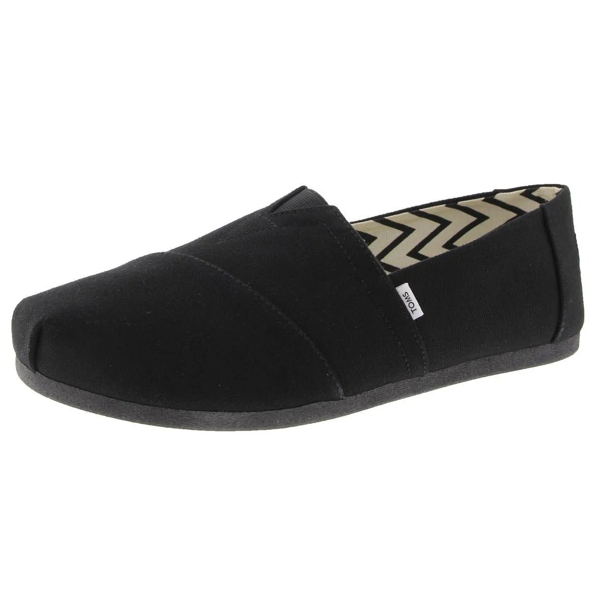 Womens Padded Insole Canvas Slip-On Sneakers