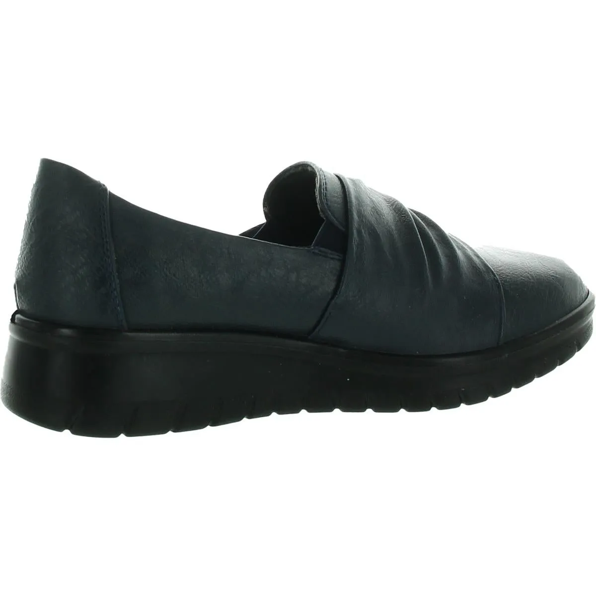 Womens Padded Insole Leather Flat Shoes
