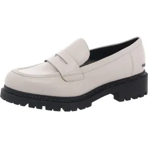 Womens Padded Insole Leather Loafers